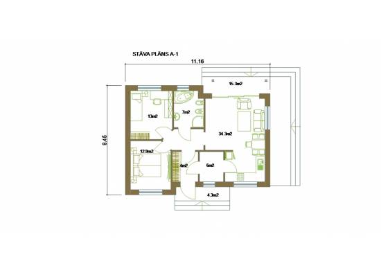 Māja A-1 by labamaja